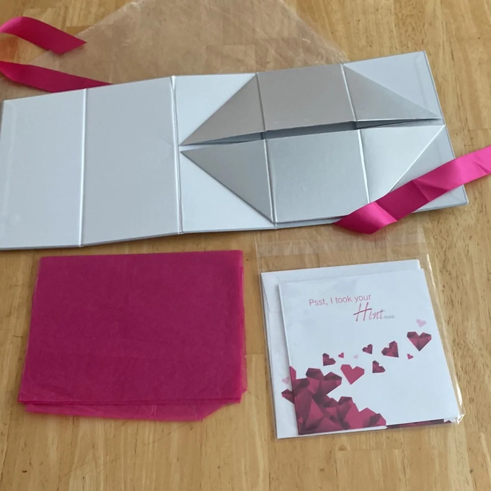 Swarovski gift box kit with box tissue and card. New not used.